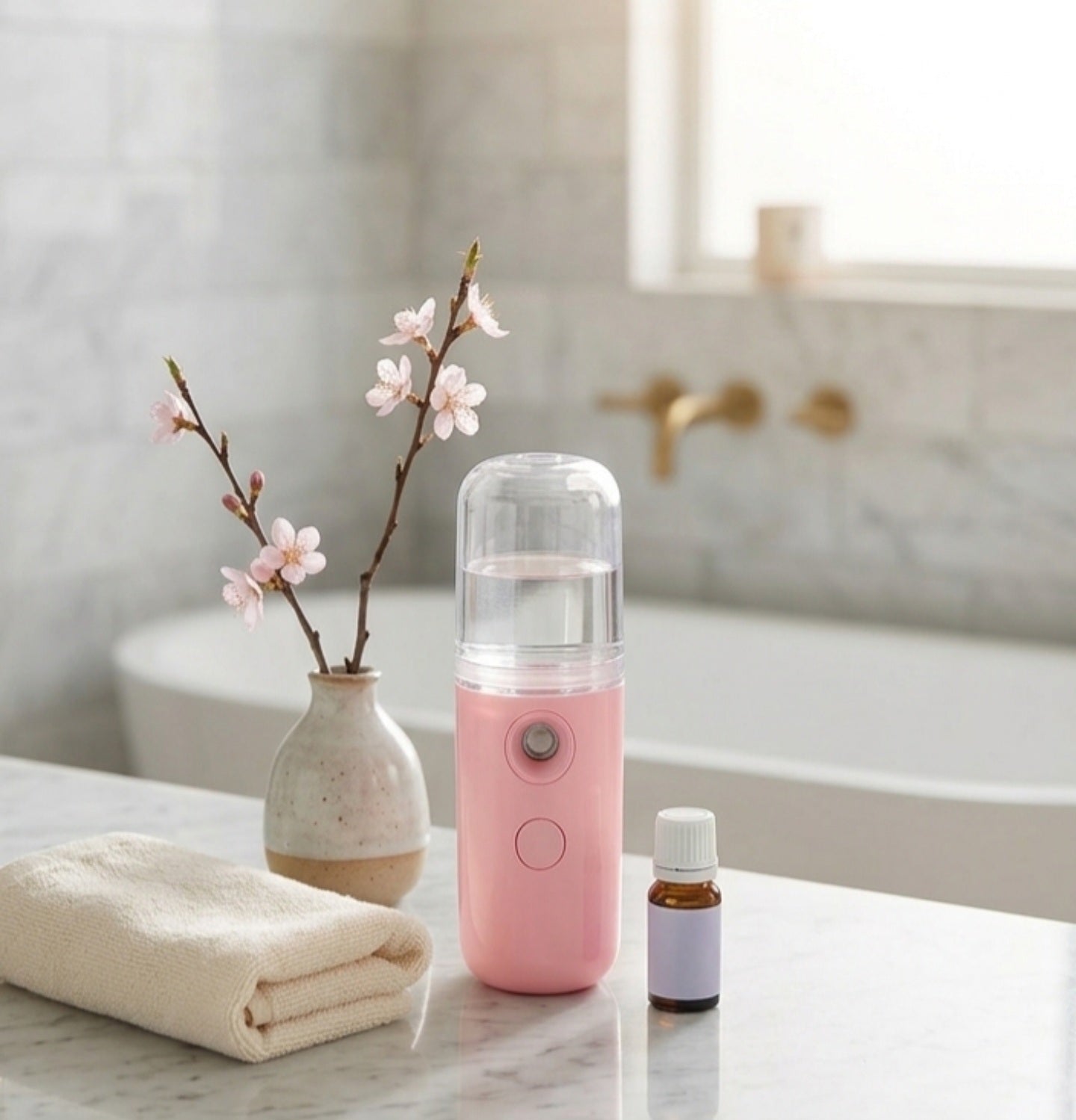 Le Brumeur Nano - Hydratant Fraîcheur et Éclat Brume ultra - fine - Rose 30ml - Lessentielle